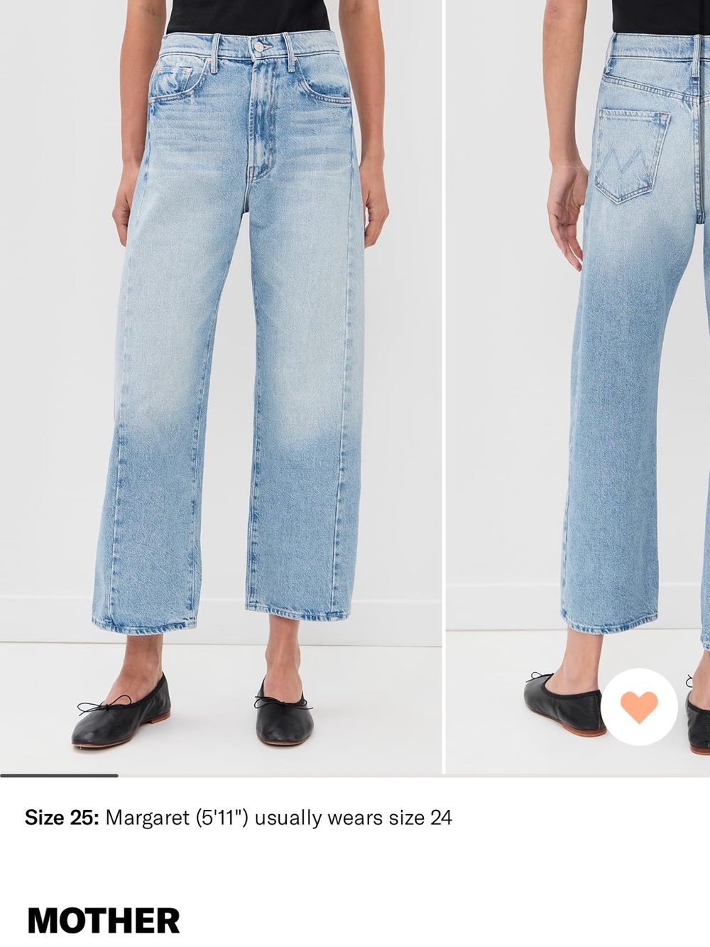 MOTHER The Half Pipe Ankle Jeans - Size 27